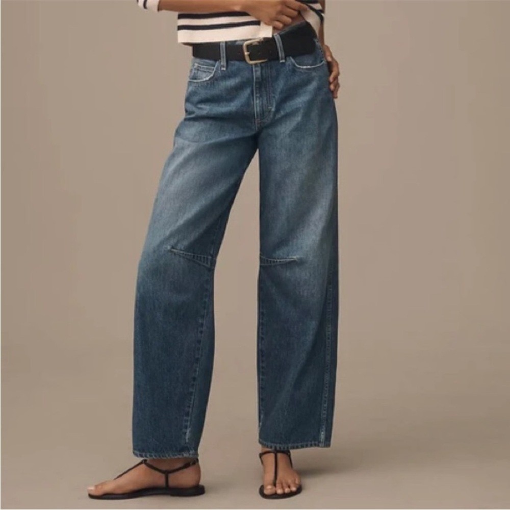 NWT AMO Sandra Baggy Denim‎ Slouchy Jeans Blue Sz 25